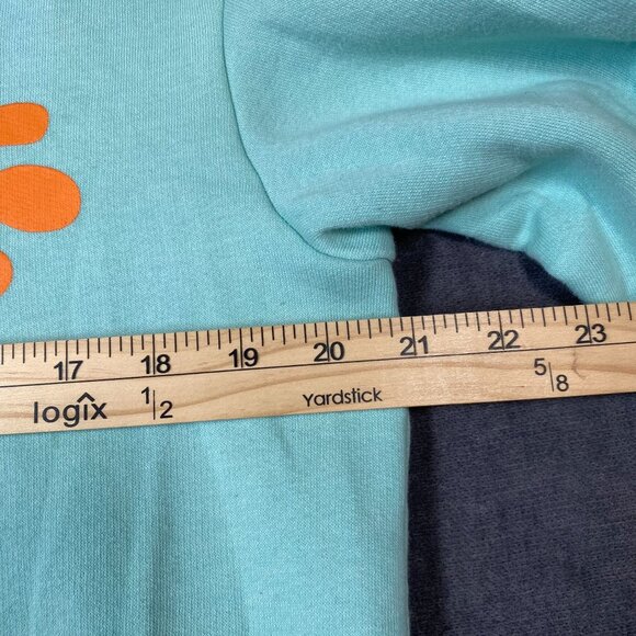 Nickelodeon Mint Green Hoodie With Rugrats Sleeve Design 60% Unisex Size Small - Picture 10 of 10